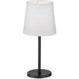 Fischer & Honsel Črna/bela namizna svetilka s tekstilnim senčilom (višina 30 cm) Eve – Cene