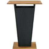  5-dijelni vrtni barski set od poliratana s jastucima crni | shoptok.hr