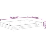  Madrac s džepičastim oprugama srednje čvrst 160 x 200 cm bračni | shoptok.hr