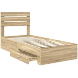  Krevetna konstrukcija s ladicama Sonoma hrast 90 x 190 cm Slike