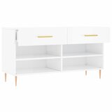  Klupa za cipele sjajna bijela 102x35x55 cm konstruirano drvo | Eponuda.ba