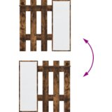 vidaXL Vješalica za kapute na zidu Dimljeni hrast 100 x 10 x 100 cm | shoptok.hr