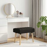  Klupa s utorima Crna 60 x 40 x 45 cm Tkanina | Eponuda.ba