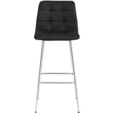  ARCETO stolac - crni baršun / kromirane noge x 1 | shoptok.hr