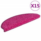  Prostirke za stepenice 15 kom 65x21x4 cm ružičaste poluokrugle velike | shoptok.hr