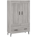 vidaXL Visoka omara siva sonoma 69,5x31x115 inženirski les | Shoptok.si