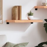  Zidna polica svjetlosmeđa 60x30x(2-6) cm obrađena hrastovina | Eponuda.com