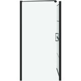  Ekran za kadu i tuš Crna i prozirna 80 x 68 x 128 cm | shoptok.hr
