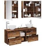  Set ormarića za kupaonicu 5 kom. Staro drvo Konstruirano drvo | shoptok.hr