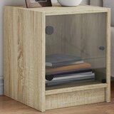 vidaXL Noćni ormarići staklena vrata 2 kom boja hrasta 35 x 37 x 42 cm Cijene