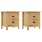  Noćni ormarići Hill 2 kom 46 x 35 x 49,5 cm od masivne borovine | shoptok.hr