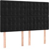  Krevet s oprugama i madracem crni 140x200 cm baršunasti | shoptok.hr