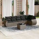 7-dijelni set vrtnih sofa sivi od poliratana | shoptok.hr