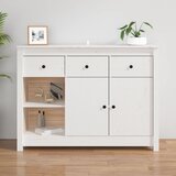 Maison Chic Komoda - Predalnik bela 100x35x74 cm trdna borovina, (21716477) | Shoptok.si