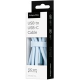  KRUGER&MATZ USB-A na USB-C silikonski kabl za punjenje, dužina 1 m, boja plava, model KM1268-1BL | Eponuda.com