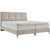 MID.YOU POSTELJA BOXSPRING x , tekstil, leseni material krem barve | Shoptok.si