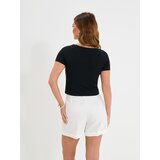 Sinsay Pamučna bluza s ukrasnim izrezom | shoptok.hr