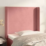  Uzglavlje s ušima ružičasto 83x16x118/128 cm baršunasti Cijene