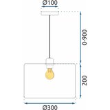 Toolight viseća svjetiljka APP1015-1CP | shoptok.hr