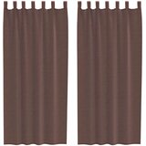 Voile zavjese s džepovima za šipke 2 kom smeđe | shoptok.hr