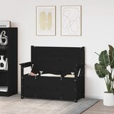 Klupa crna 112,5 x 51,5 x 96,5 cm od masivne borovine | Eponuda.com