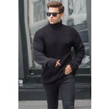 Madmext Black Turtleneck Knitted Sweater 6858 Cene