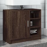 The Living Store Omarica za umivalnik rjavi hrast 63x29x55 cm inženirski les - Omarica Za Umivalnik, (21657095) Cene