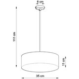 Nice Lamps Črna viseča svetilka ø 35 cm Atis – | Shoptok.si