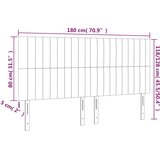  Uzglavlje plavo 180x5x118/128 cm tkanina | shoptok.hr