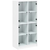  The Living Store Visoka omara z vrati bela 68x37x142 cm inženirski les - Komoda, (21442060) | Shoptok.si