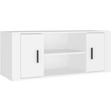 TV ormarić bijeli 100 x 35 x 40 cm od konstruiranog drva | shoptok.hr