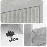  Ormar za cipele HOORN 78 x 24 x 100 cm Konstruirano drvo - Betonska siva | shoptok.hr