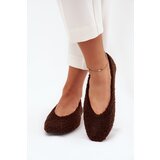 Boto Ladies Ballet Flats With Sheepskin Chocolate Zimira | Shoptok.si