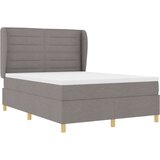  Podna opruga s madracem Tamno siva 90x190 cm Sivo-smeđa tkanina - Sivo-smeđa 140 x 200 cm Dizajn linija | shoptok.hr