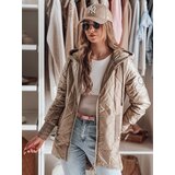 DStreet Kurtka damska przejściowa pikowana ROSSANA kamelowa | shoptok.hr