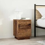  Noćni ormarići s LED svjetlima 2 kom boja drva 38x34x50 cm | shoptok.hr