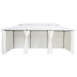 Paviljon z zavesami 600x298x270 cm bel 180g/m² Cene