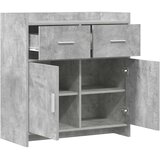  Kreveta Betonska siva 75 x 36 x 80 cm Konstruirano drvo | Shoptok.si