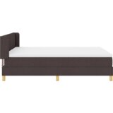  Postelja z vzmetnico Temno rjava 200 x 160 cm Poliester, (5000127667) | Shoptok.si