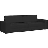 vidaXL Kauč Krevet 2-u-1 Crni 245x150x60.5 cm Tkanina | shoptok.hr