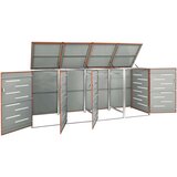  Spremište za četiri kante za smeće 276 5x77 5x115 5 cm čelično | shoptok.hr