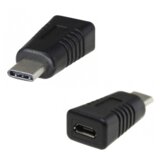  Adapter micro usb zenski na type-c muski crni Cene