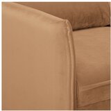 Ropez Smeđa baršunasti sofa 138 cm Juli – | shoptok.hr