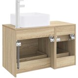  Set namještaja za kupaonicu 2 kom. Hrast sonoma Smeđa 59 x 35 x 80 cm | shoptok.hr