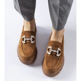 Gemre Brown moccasins with rhinestones Giacomo | shoptok.hr