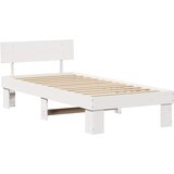  Krevetna konstrukcija Bijelo 80 x 200 cm Čvrsto borovo drvo | shoptok.hr