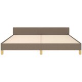  Posteljni okvir z vzglavjem taupe 160x200 cm blago, (20904872) | Shoptok.si