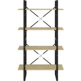 Ormarić za knjige s 4 razine boja hrasta 80x30x140 cm iverica | shoptok.hr