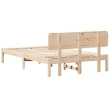  Krevetna konstrukcija Prirodna 120 x 200 cm Čvrsto borovo drvo | Eponuda.ba