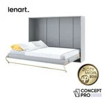 Bed Concept Postelja v omari CP-04 - 140x200 cm - siva
